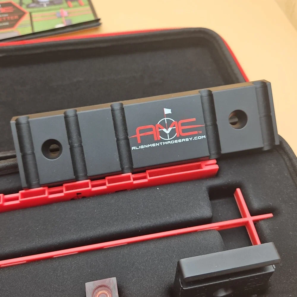 Alignment Made Easy AME Golf Club Face Alignment Training Aid Tool With Case